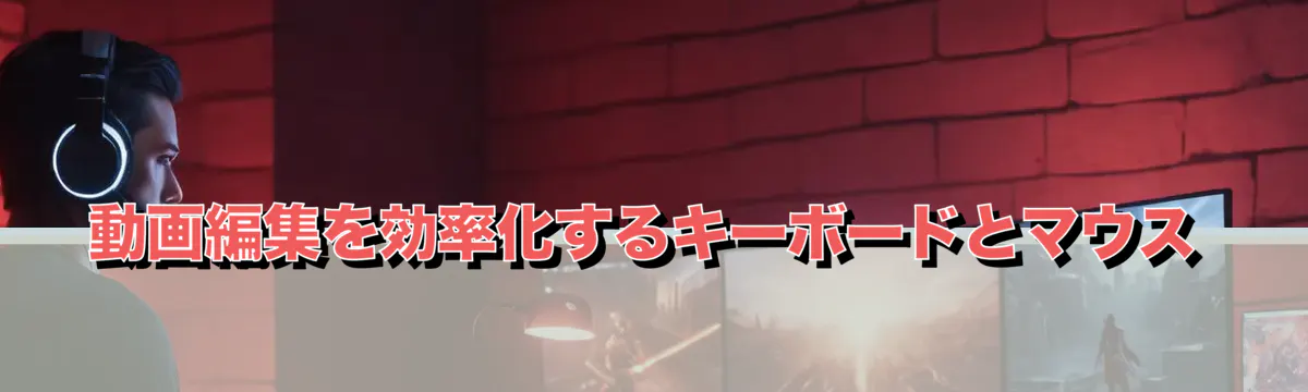 動画編集を効率化するキーボードとマウス