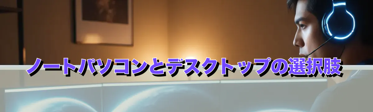 ノートパソコンとデスクトップの選択肢
