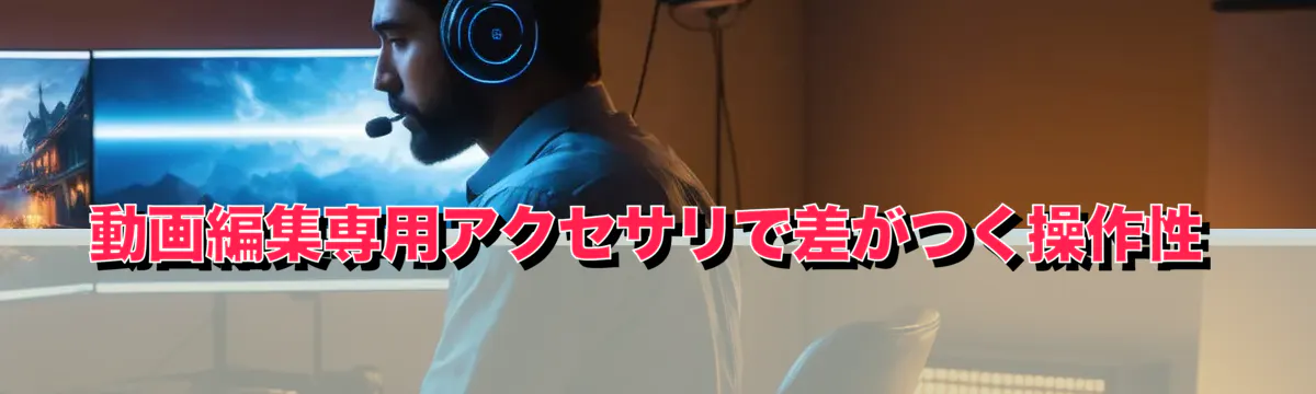 動画編集専用アクセサリで差がつく操作性