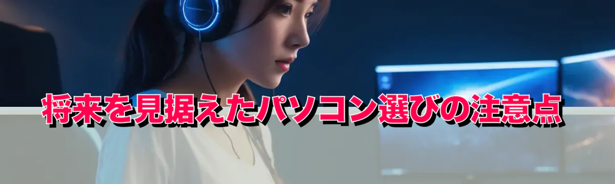 将来を見据えたパソコン選びの注意点