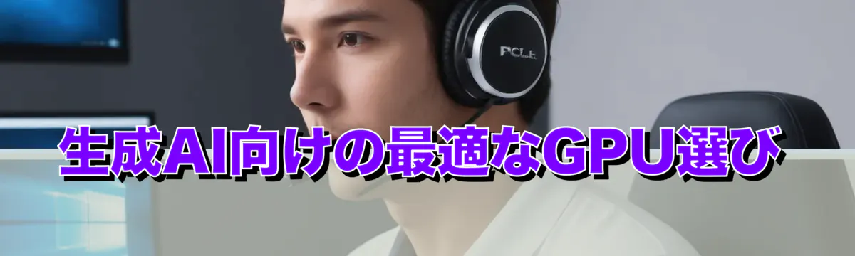 生成AI向けの最適なGPU選び