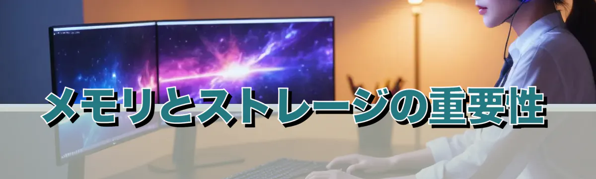 メモリとストレージの重要性