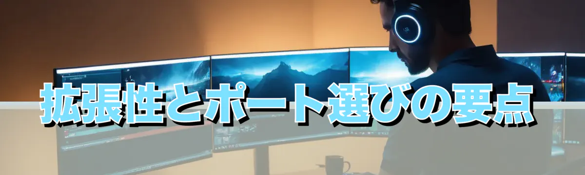 拡張性とポート選びの要点