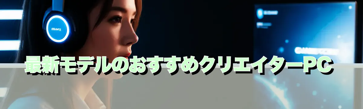 最新モデルのおすすめクリエイターPC