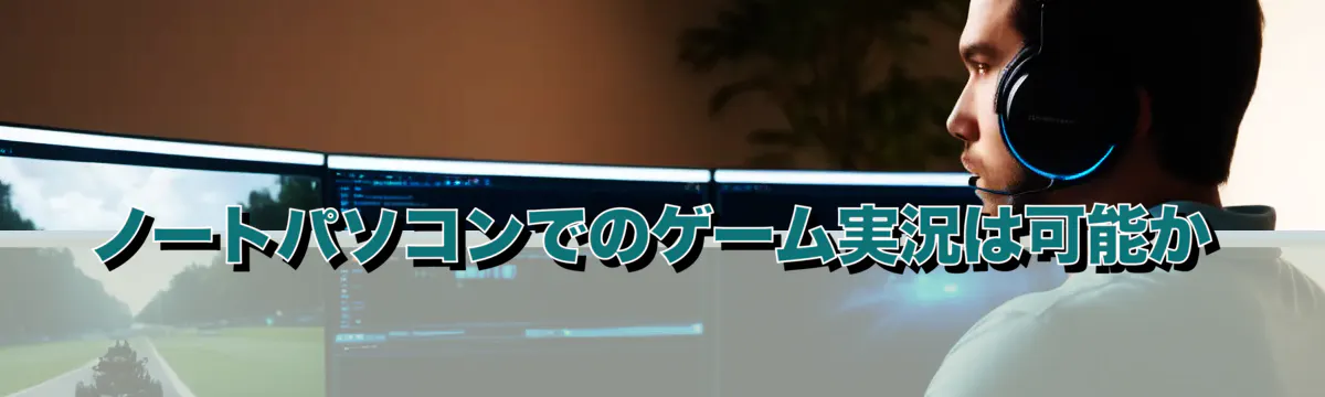 ノートパソコンでのゲーム実況は可能か