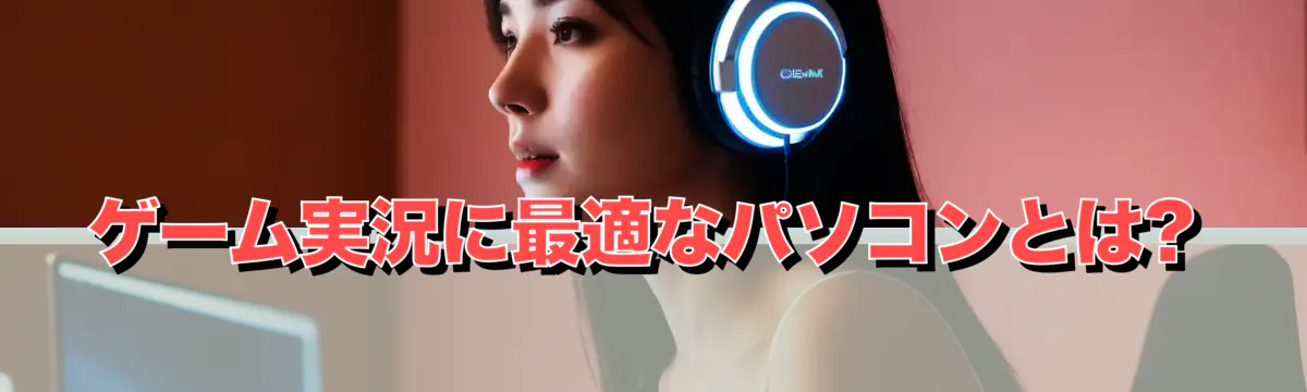 ゲーム実況に最適なパソコンとは?