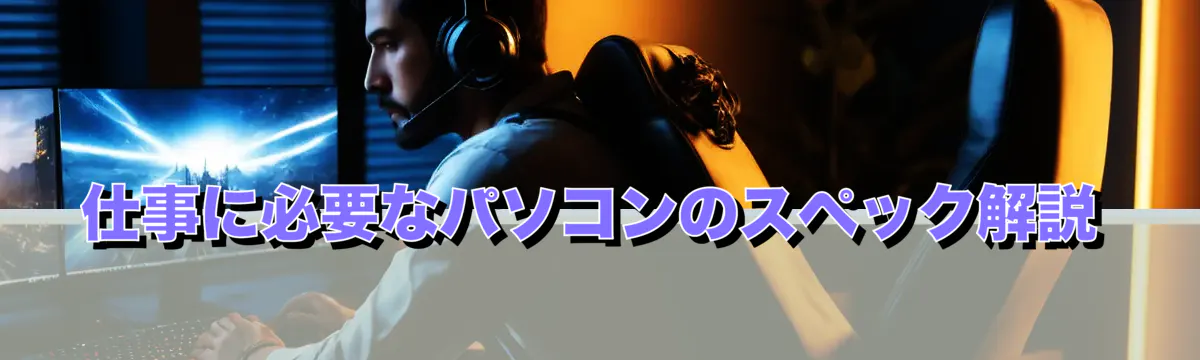 仕事に必要なパソコンのスペック解説