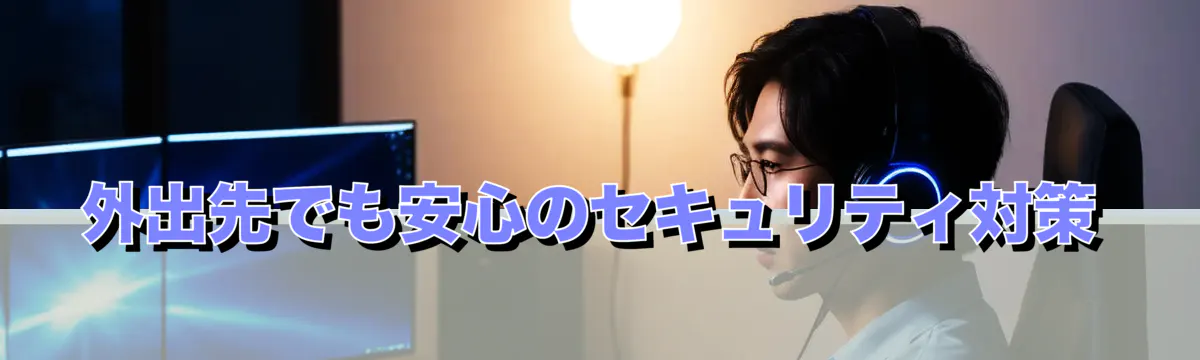 外出先でも安心のセキュリティ対策