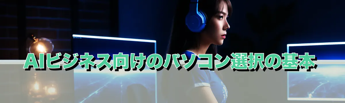 AIビジネス向けのパソコン選択の基本