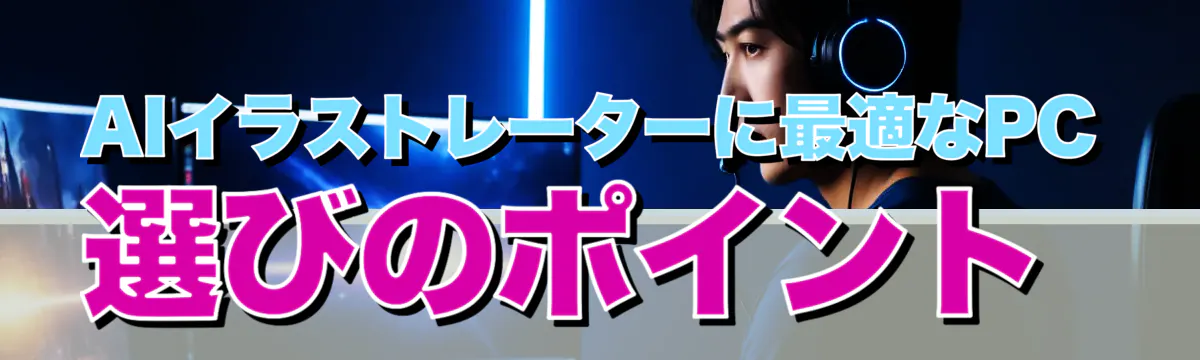 AIイラストレーターに最適なPC選びのポイント