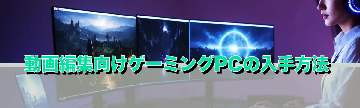 動画編集向けゲーミングPCの入手方法