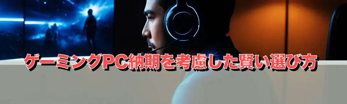 ゲーミングPC納期を考慮した賢い選び方