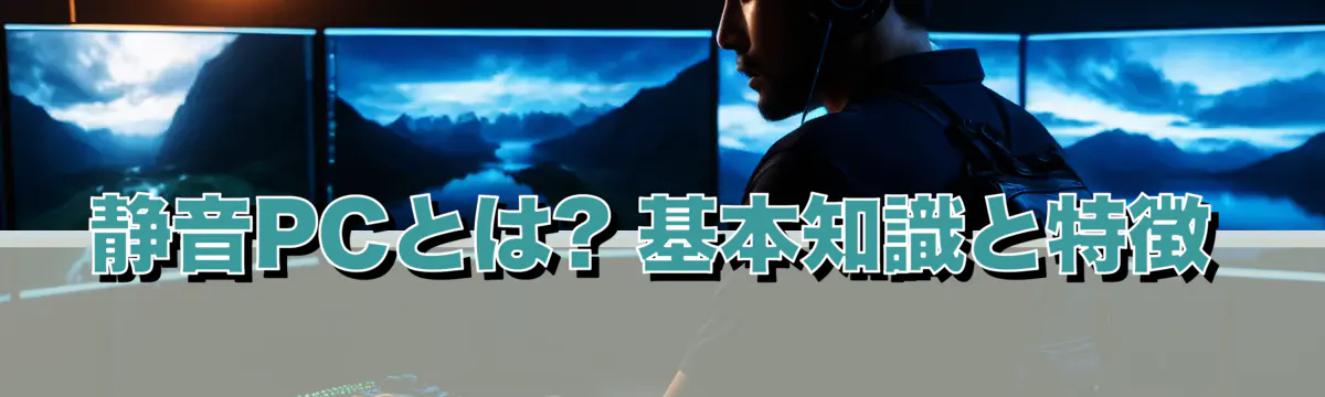 静音PCとは? 基本知識と特徴