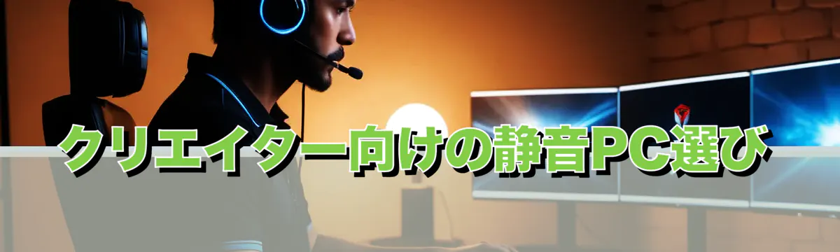 クリエイター向けの静音PC選び