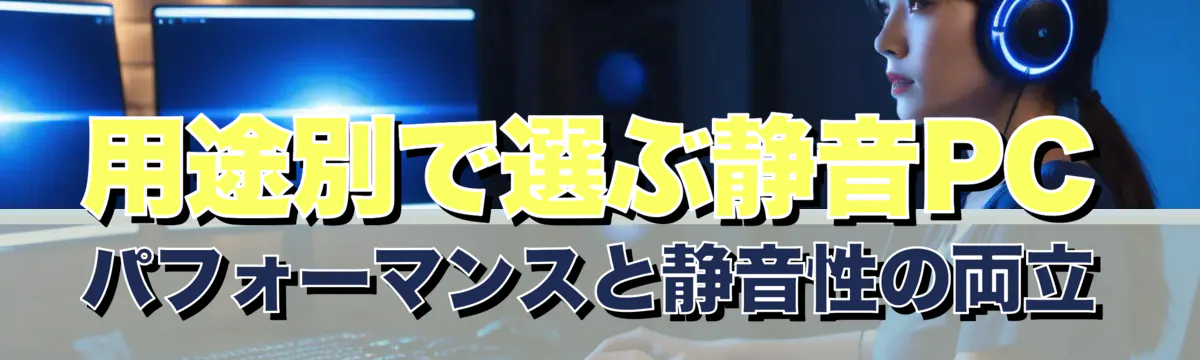 用途別で選ぶ静音PC パフォーマンスと静音性の両立