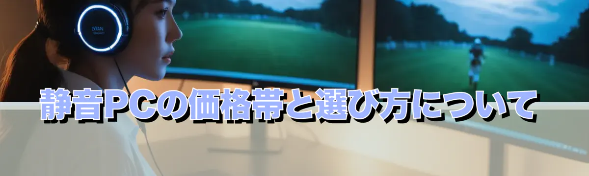 静音PCの価格帯と選び方について