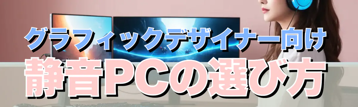 グラフィックデザイナー向け静音PCの選び方