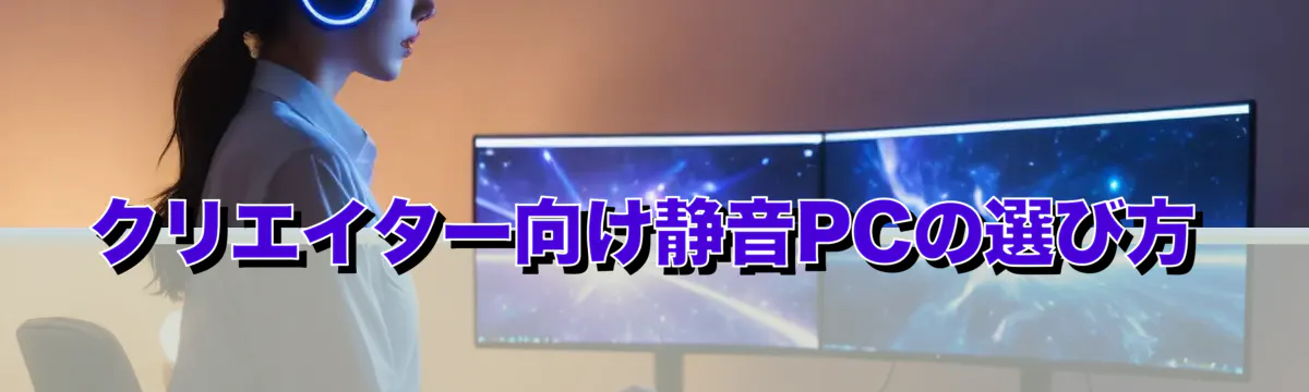 クリエイター向け静音PCの選び方