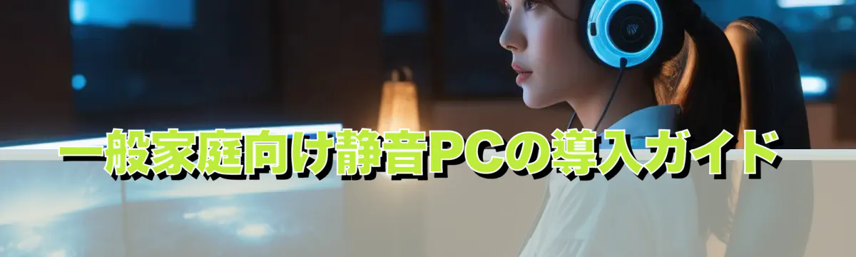 一般家庭向け静音PCの導入ガイド