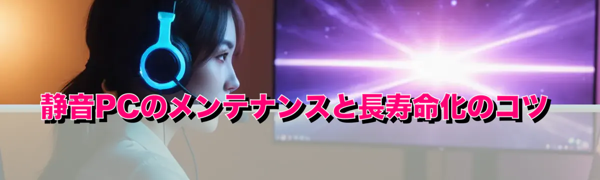 静音PCのメンテナンスと長寿命化のコツ