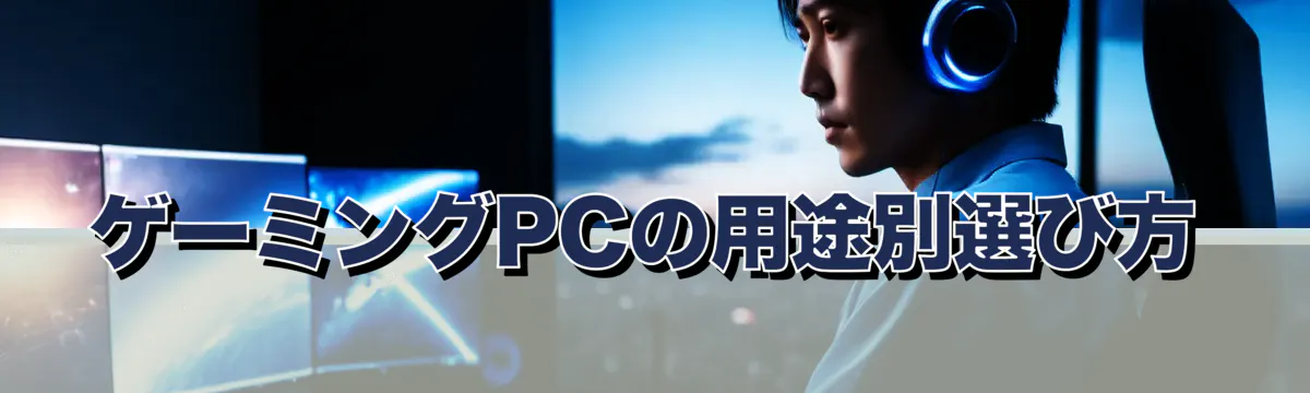 ゲーミングPCの用途別選び方