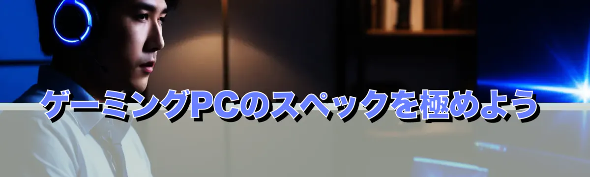 ゲーミングPCのスペックを極めよう