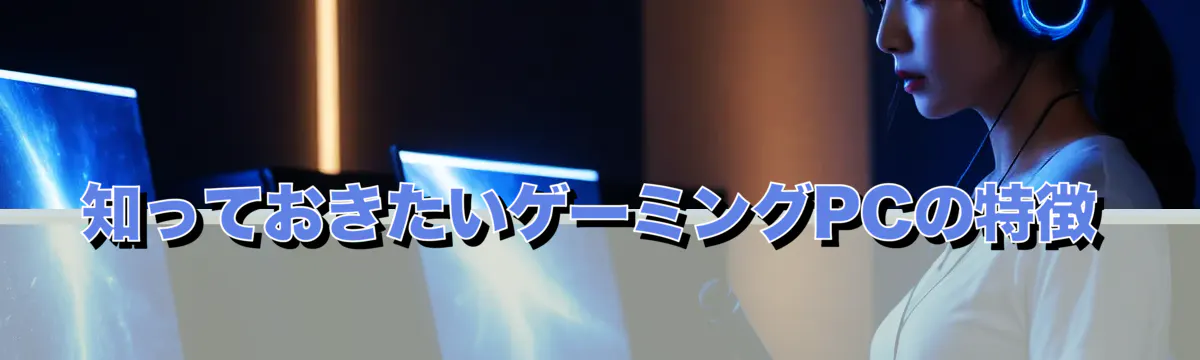 知っておきたいゲーミングPCの特徴