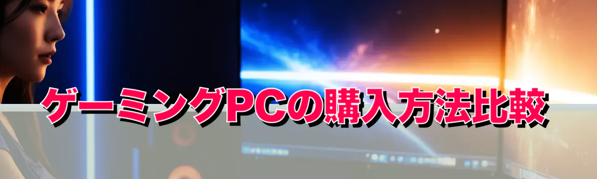ゲーミングPCの購入方法比較