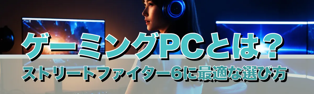 ゲーミングPCとは？ ストリートファイター6に最適な選び方