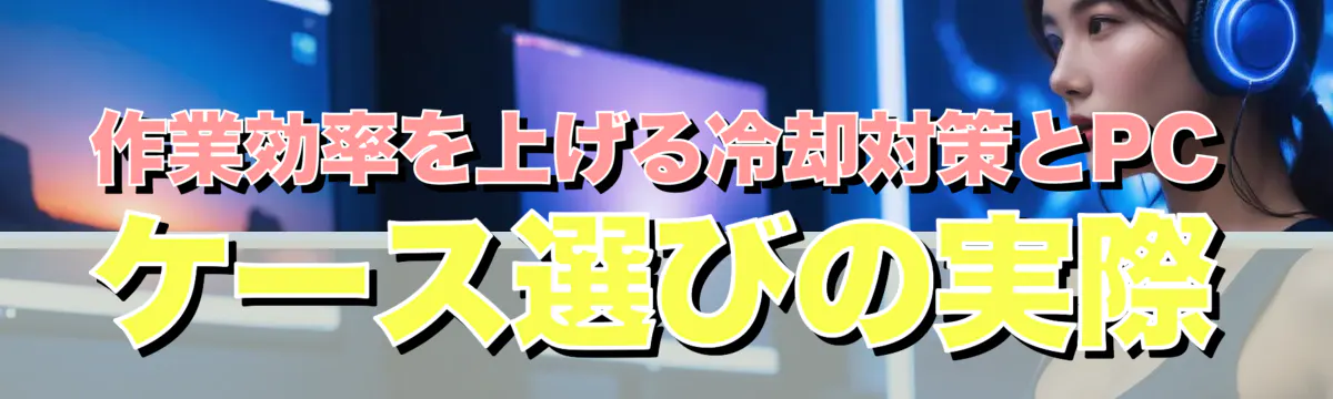 作業効率を上げる冷却対策とPCケース選びの実際