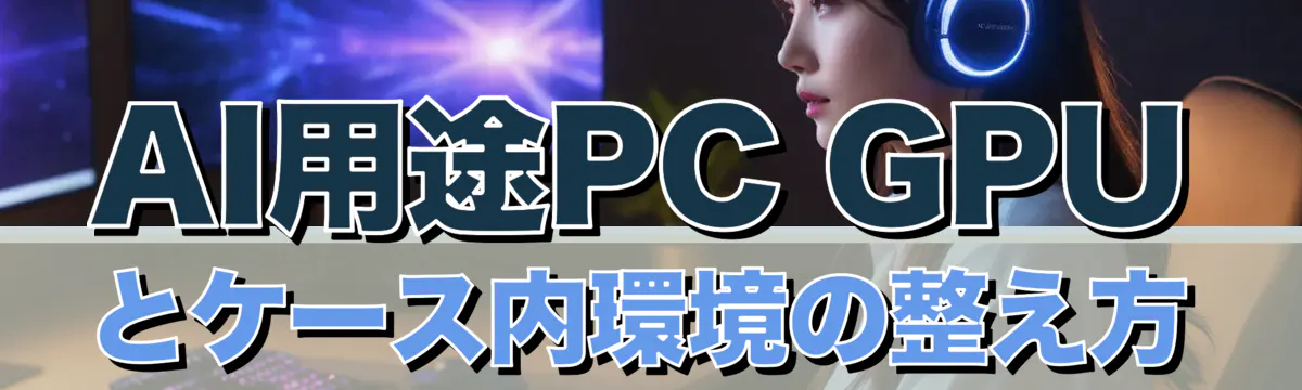 AI用途PC GPUとケース内環境の整え方