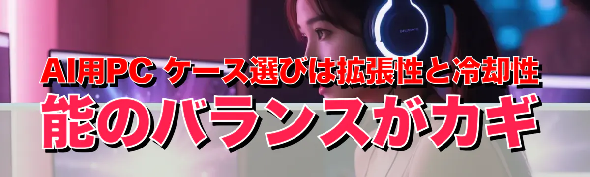 AI用PC ケース選びは拡張性と冷却性能のバランスがカギ