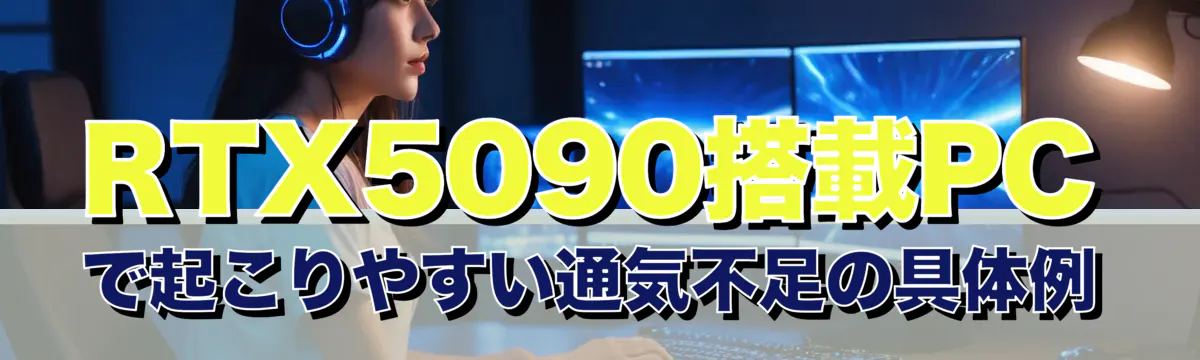 RTX5090搭載PCで起こりやすい通気不足の具体例
