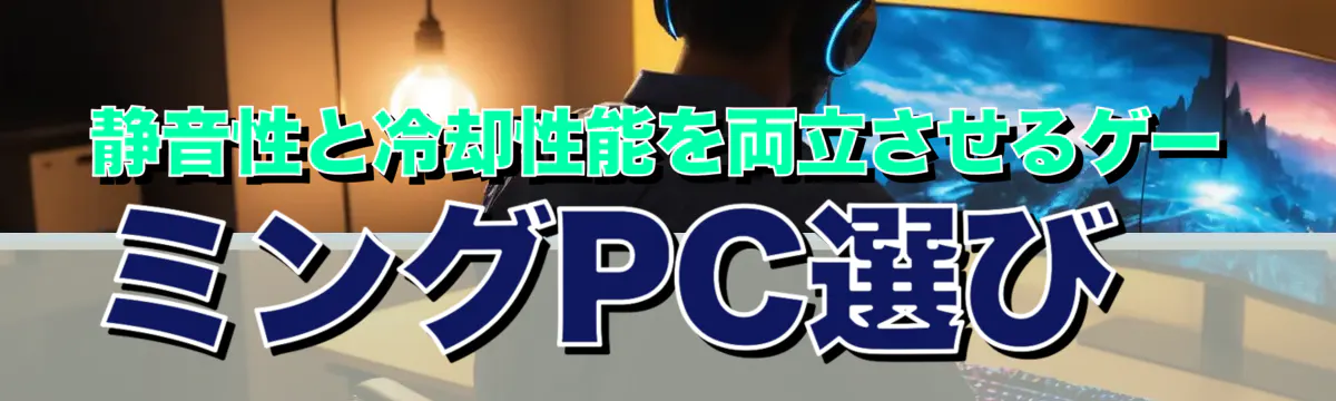 静音性と冷却性能を両立させるゲーミングPC選び