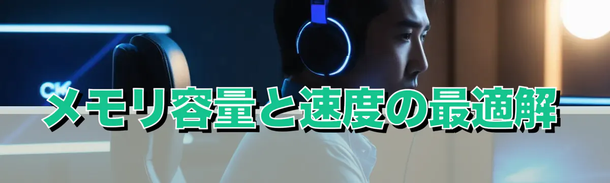 メモリ容量と速度の最適解