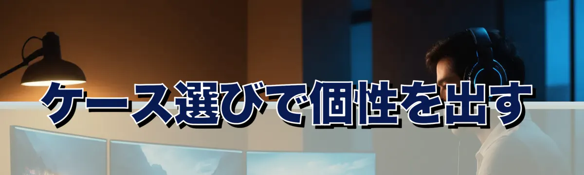 ケース選びで個性を出す
