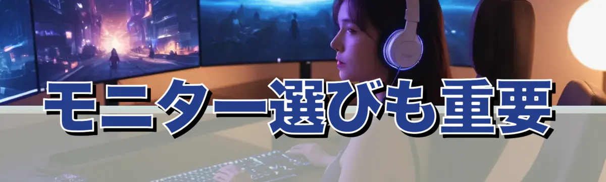 モニター選びも重要