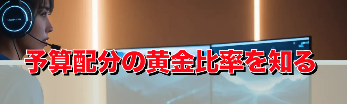 予算配分の黄金比率を知る