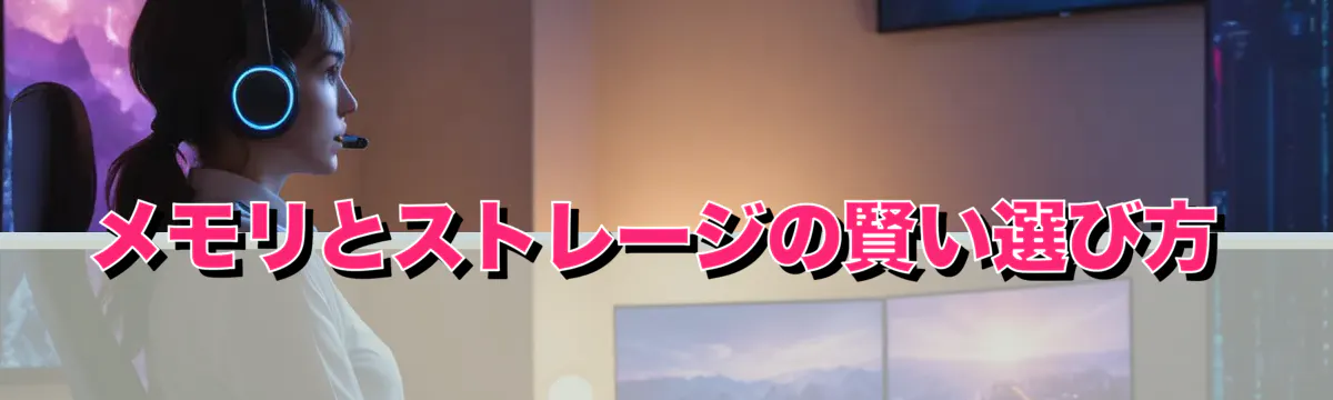 メモリとストレージの賢い選び方