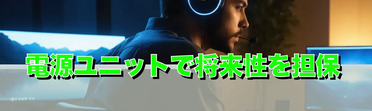 電源ユニットで将来性を担保