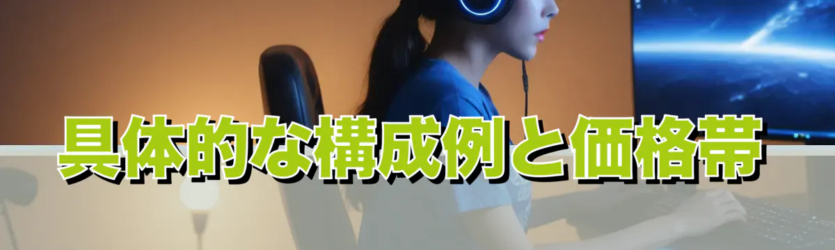 具体的な構成例と価格帯