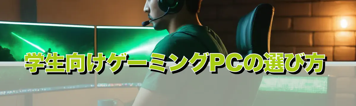 学生向けゲーミングPCの選び方