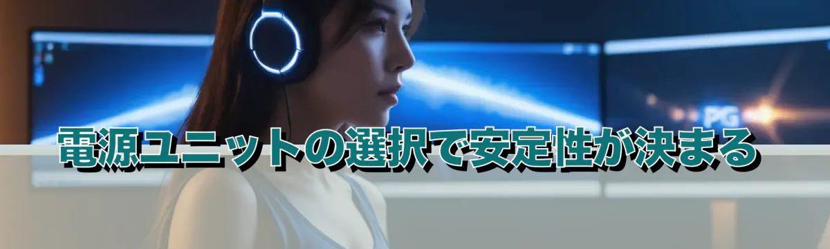 電源ユニットの選択で安定性が決まる