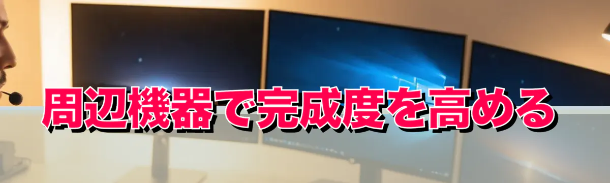 周辺機器で完成度を高める