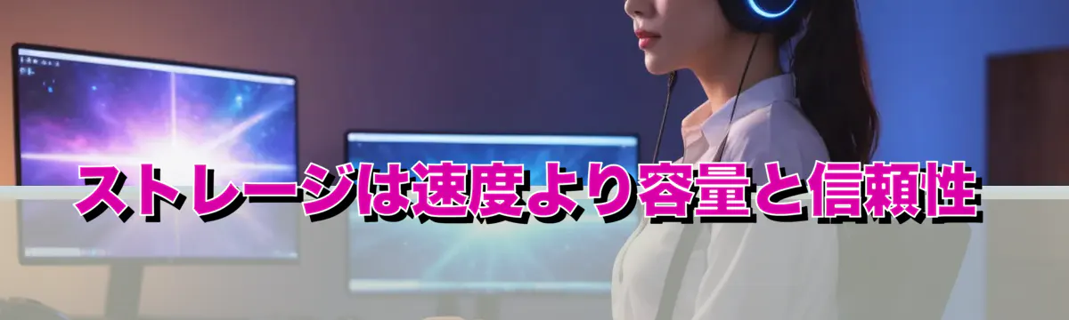 ストレージは速度より容量と信頼性
