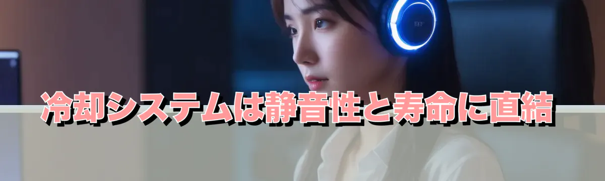 冷却システムは静音性と寿命に直結