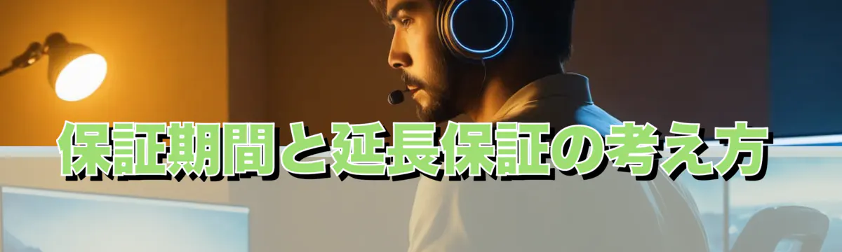 保証期間と延長保証の考え方