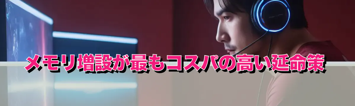 メモリ増設が最もコスパの高い延命策