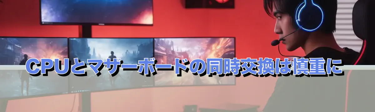 CPUとマザーボードの同時交換は慎重に