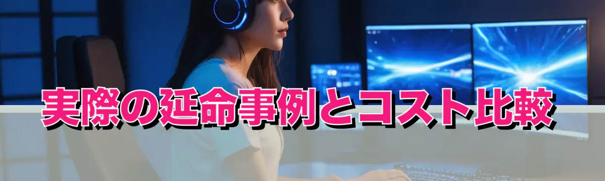 実際の延命事例とコスト比較
